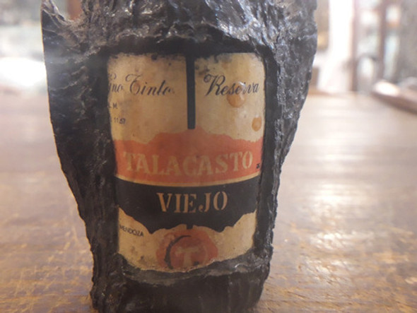 Antigua Botellita De Coleccion De Vino Tinto Talacasto Viejo 1 Antigua Botellita De Coleccion De Vino Tinto Talacasto Viejo 1