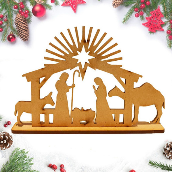 Pesebre Souvenir Económico Fibrofacil Navidad X10 Unidades 0