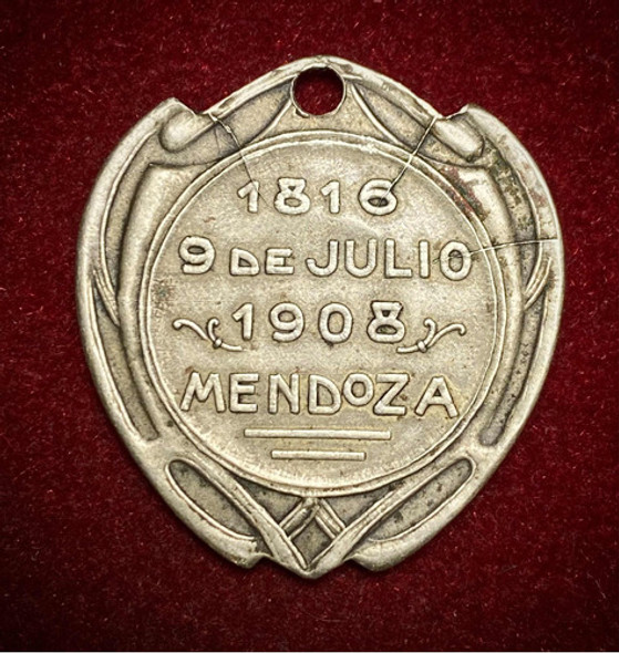 Medalla Aniversario Independencia Mendonza 1908 Horta Y Cia 1 Medalla Aniversario Independencia Mendonza 1908 Horta Y Cia 1