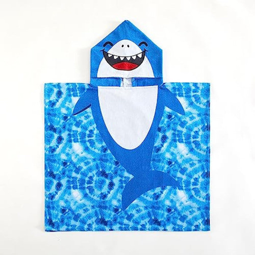 Beach House Figural Shark - Poncho De Playa Y Baño 0