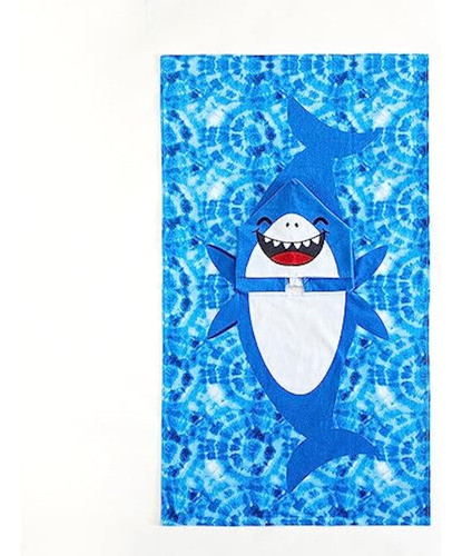 Beach House Figural Shark - Poncho De Playa Y Baño 1