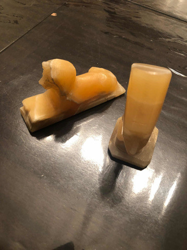 Figuras Egipcias En Marmolina Pequeñas 0