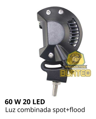 Faro 20 Led Auxiliar 60 W Spot 6x9 1