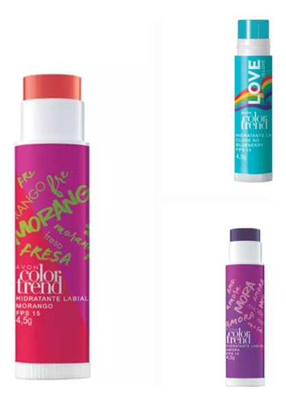 Hidratante Labial Avon Color Trend Kit Com 3 Fps15 0 Hidratante Labial Avon Color Trend Kit Com 3 Fps15 0