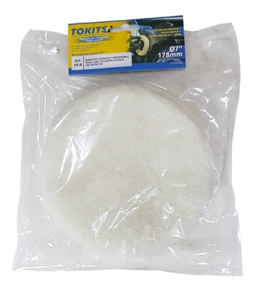 Bonete Lana Tejida Para Lustradoras Pulidora 230mm 9´´ Pul 1