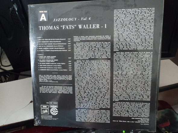 Lp Jazzology 6-thomas Fats Waller-zerado Sem Uso 1
