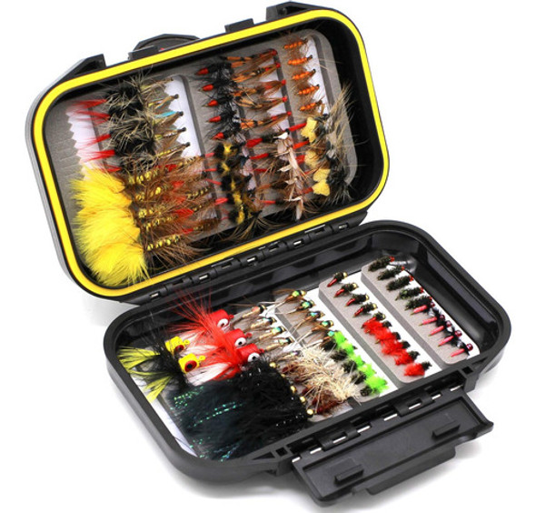 Kit Surtido Accesorios Pesca Faisox Moscas Pesca/100pcs 0