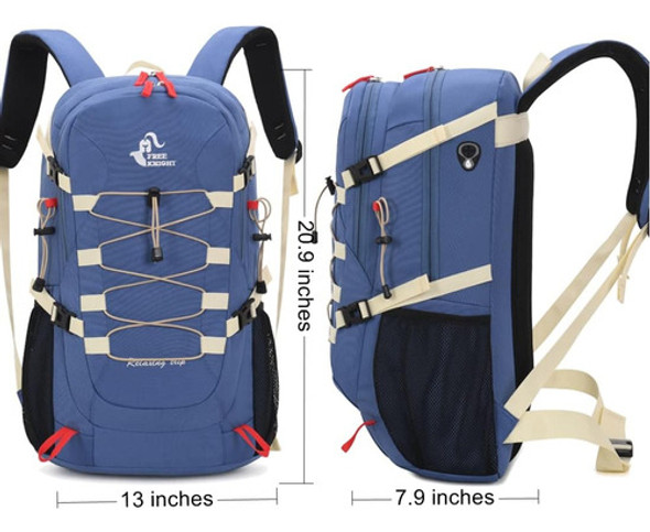 Mochila De Senderismo Bseash 40l Impermable Azul 1 Mochila De Senderismo Bseash 40l Impermable Azul 1