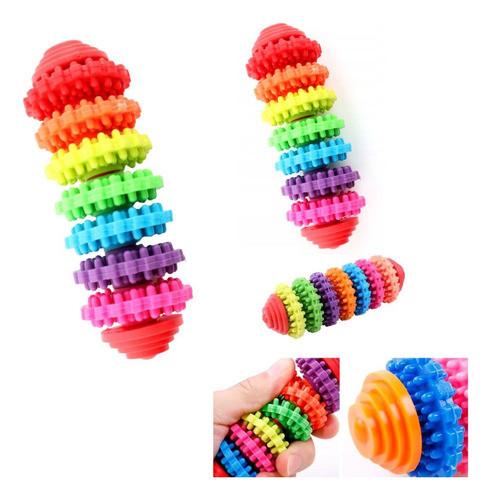 Brinquedo Mordedor Pet Borracha Maciça Giros Resistente Inte 0
