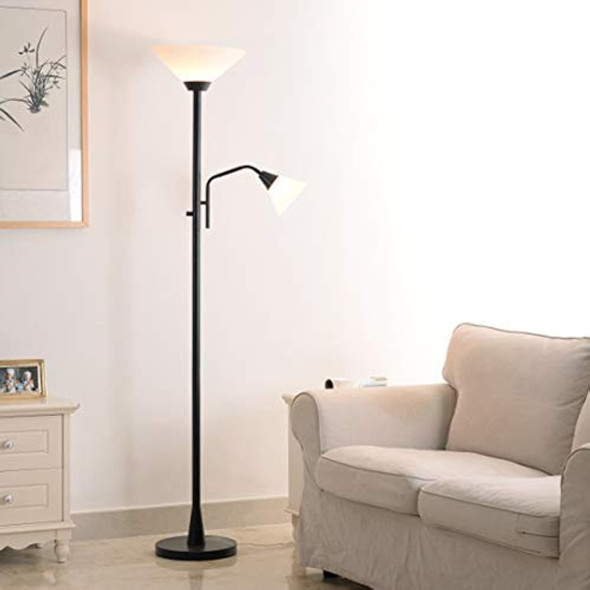 Kenroy Home 21002bs Rush Torchiere Lámpara 21002orb 15000 Va 1
