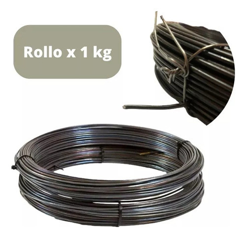 1 Rollo De Alambre Fardo Negro Recocido N°16 X 1kg 1