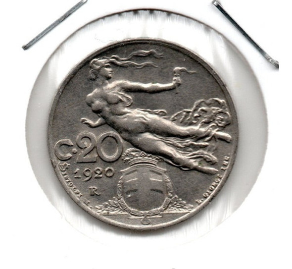 Italia Reino Moneda 20 Centesimi 1920 R Km#44 Xf++ 0 Italia Reino Moneda 20 Centesimi 1920 R Km#44 Xf++ 0