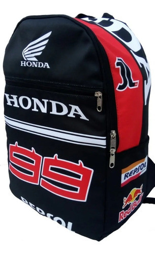Mochila Para Casco De Moto Honda 99 Repsol Red Bull 20 Litrs 0