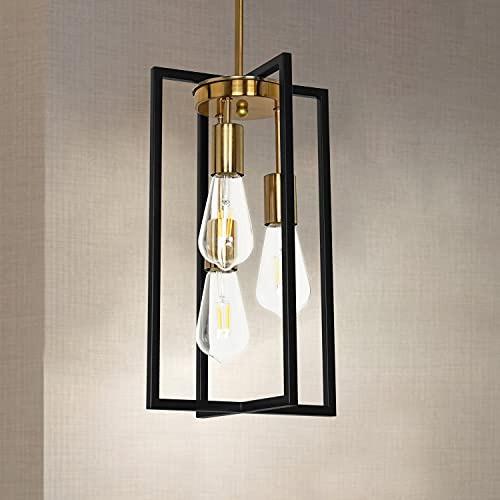 Lámpara Colgante Rectangular De Granja Industrial De 3 Luces 0