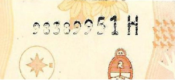 Hornero 1000 Pesos Error Falta Tinta En Numero Ex+ Palermo 0