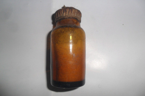 Antiguo Laboratorio Sellado 13  Envase Frasco Farmacia Plomo 0