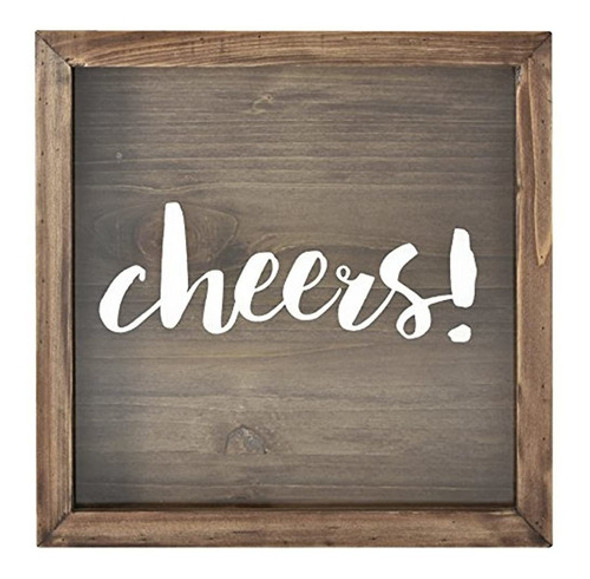 Mcs 66959 Bar None Cheers Wine Cork Holder Shadowbox, 10 X10 0