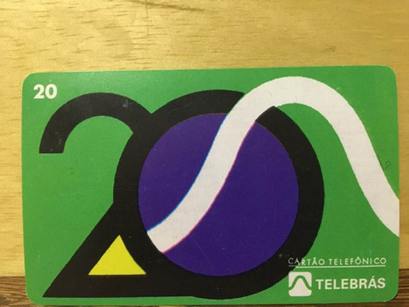 Cartao Telefonico 20 Anos Telebras 1996 Reverso Invertido 0