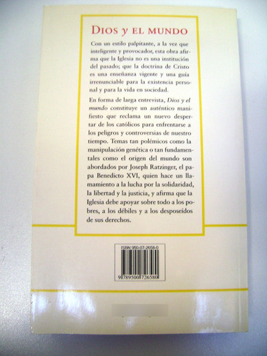 Dios Y El Mundo Ratzinger Benedicto 16 Vaticano Papa Boedo 1