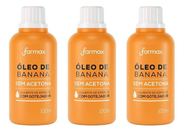 Oleo De Banana Farmax 100ml-kit C/3un 0