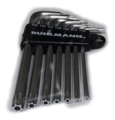 Juego De 7 Llaves Tamper Torx 0