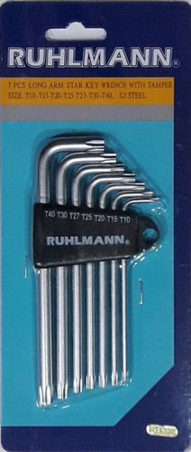 Juego De 7 Llaves Tamper Torx 1