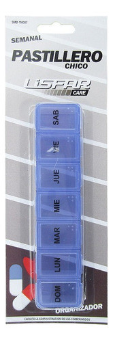 Pastillero Semanal De 1 Toma Diaria Lunes A Domingo 0