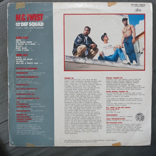 Lp M.c Twist- And The Def Squad ( Nacional 1989 ) 1