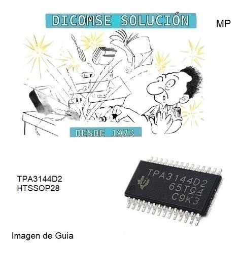Tpa3144d2  Tpa3144 D2   Ic Amp Class D Ster 6w  Htssop28 1
