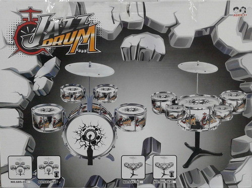 Bateria Mediana De Juguete Para Niño 1