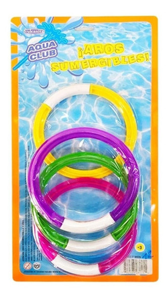 Set Aqua Club Aros Sumergibles Blister X 4 Mt3 8925 Ttm 0