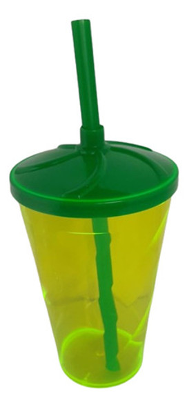 11 Vasos Twister 300 Ml Con Tapa Y Sorbito 0
