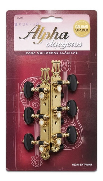 Clavijero De Lujo Guitarra Criolla Dorado Alpha 102gas 0 Clavijero De Lujo Guitarra Criolla Dorado Alpha 102gas 0