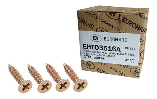 Tornillos 3,5mm X 16mm X 1750 Unidades Eurohard Premium !!!! 0