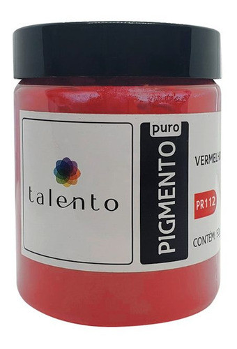 Pigmento Artistico Puro Talento Pr112 Vermelho 50g 0