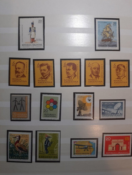 Filatelia Lote 29 Estampillas Mint Año 1969 Argentina 1