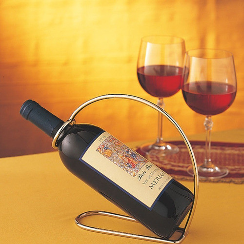 Soporte Para Botella De Vino En Platina Caja De Regalo3010 1