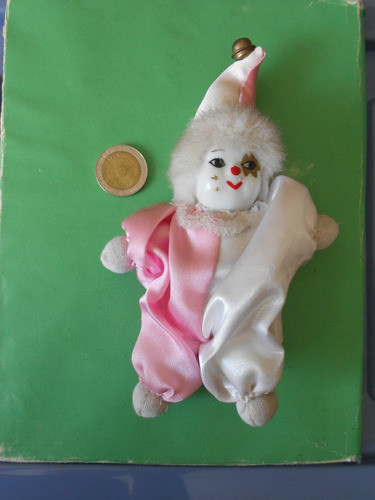 Payaso De Tela Con Cabeza De Porcelana 1
