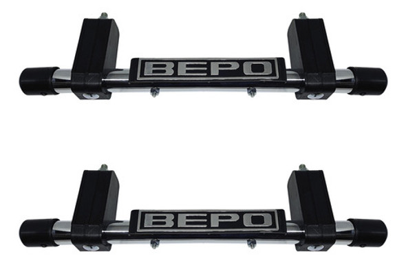 Estribo Cromado Parachoque Chevrolet Ford Mb Adaptação Par 0