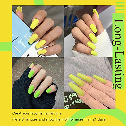 Juego De Esmalte De Uñas En Gel Arte Clavo, 4pcs X 15ml Neon 1