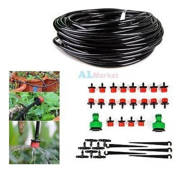 15m Diy Automático Goteo Micro Riego Sistema Planta Riego Ja 1 15m Diy Automático Goteo Micro Riego Sistema Planta Riego Ja 1
