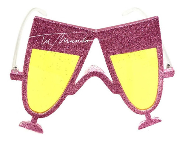 Lente Champagne  14,5 X 13,5 Cm Cotillón Fiesta Celebración 1 Lente Champagne  14,5 X 13,5 Cm Cotillón Fiesta Celebración 1