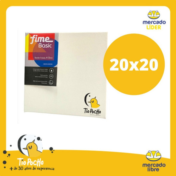 Bastidor Entelado Lienzo Acrilico Oleo  20x20 1