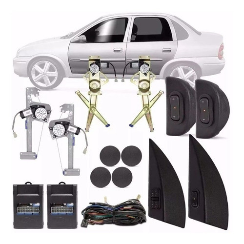 Kit Alza Cristales Eléctricos Corsa Classic 4 Puertas 0