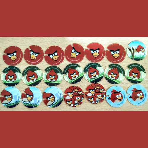 21 Tazos - Red - Angry Birds 0