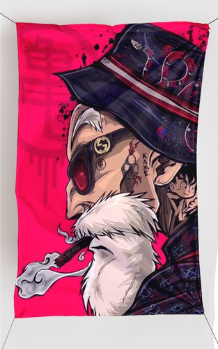 Bandera Dragon Ball Z Maestro Roshi Ranwey Br003 0