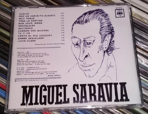 Miguel Saravia Cd Digitalizado Bajado Del Vinilo Lp Kktus 1