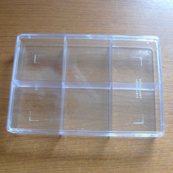 20 Cajas Acrílicas - Con 6 Divisiones 0