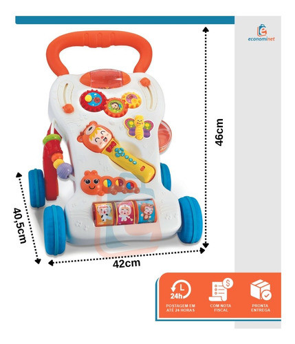 Andador Didático Musical Songs Baby Style 1