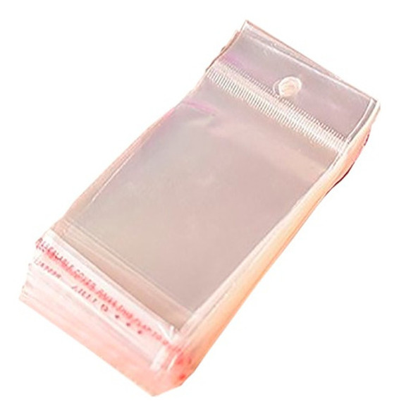Saco Adesivado Plástico Solapa Com Furo 14x15 100 Un 0